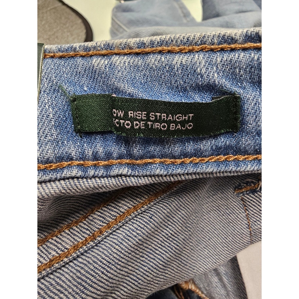 Wild Fable Womens Low-Rise Straight Leg Jeans Light Wash EasyRigid Blue Size 12 - Picture 6 of 10